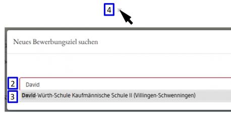 Online-Anmedlung David-Würth-Schule
